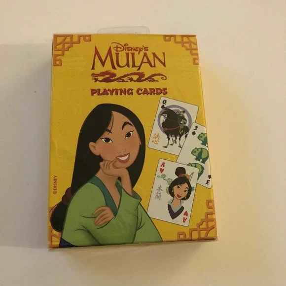 New Rare Disney Mulan Playing Cards Standard Card Deck No 485 Sealed Made in USA - Picture 1 of 6